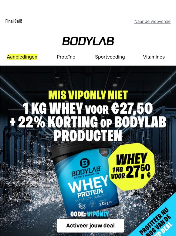Vandaag eindigt VIPONLY!