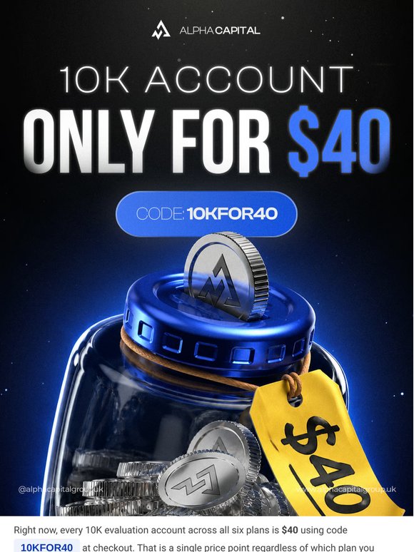 Every 10K plan. $40. Pick yours.