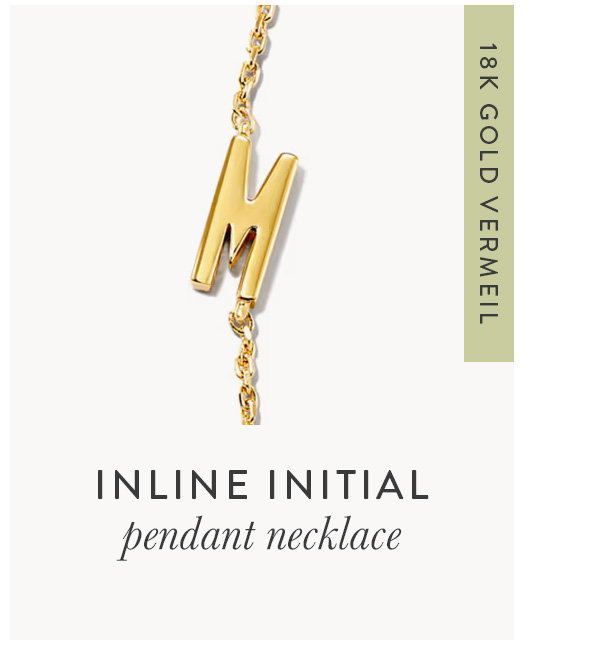 inline initial pendant necklace