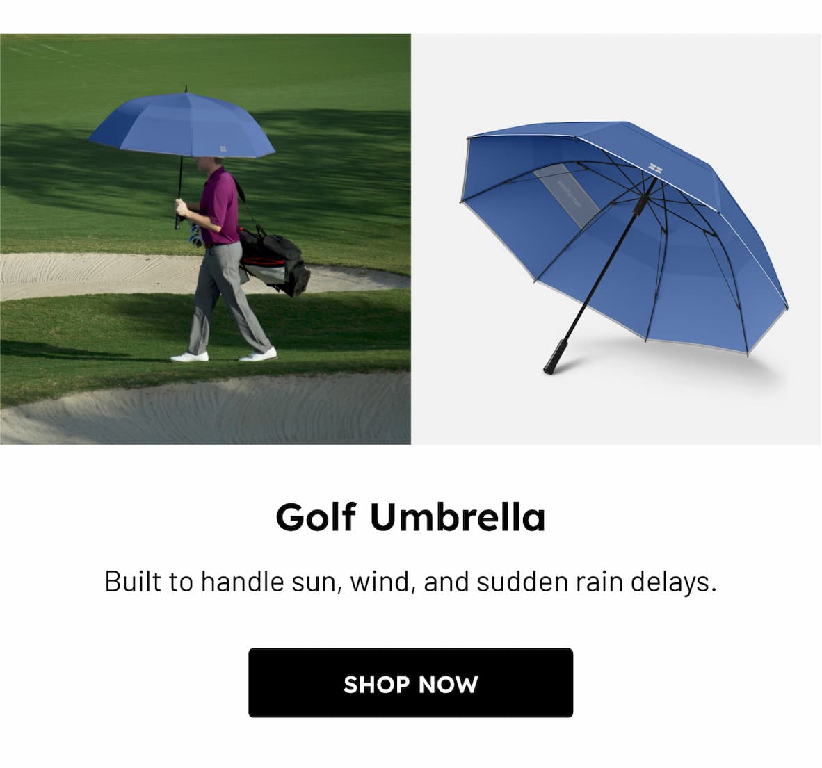 Golf Umbrella in Steel Blue