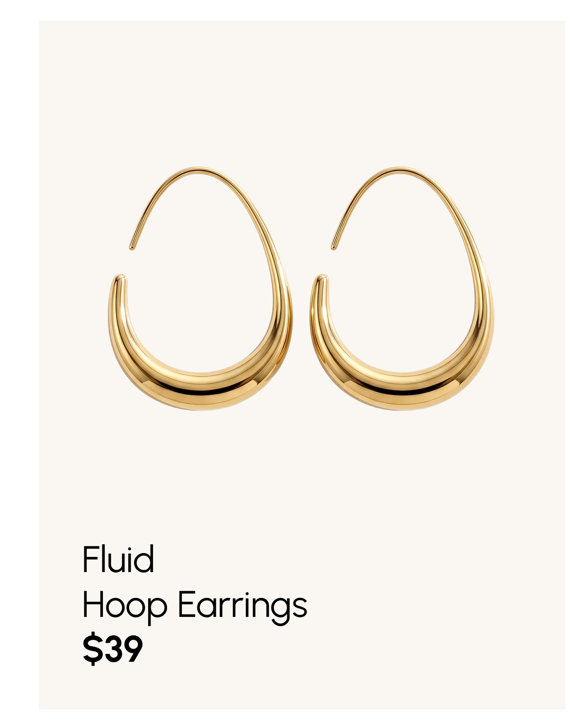 Fluid Hoop Earrings