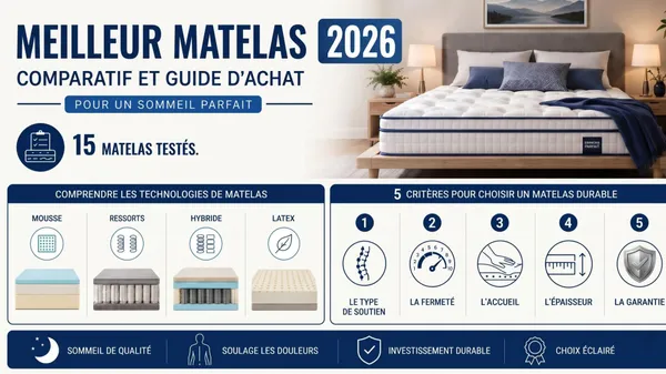 Meilleur matelas : notre comparatif expert pour un sommeil parfait
