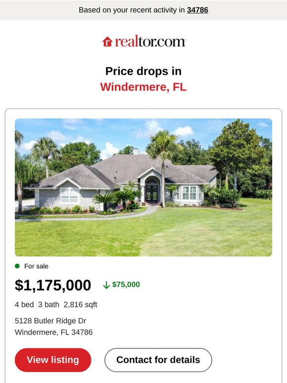 PRICE DROPS...Your update on Windermere, FL is inside