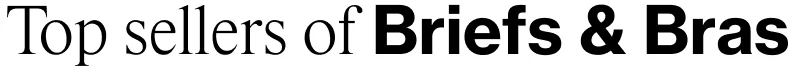 Top Sellers of Briefs & Bras