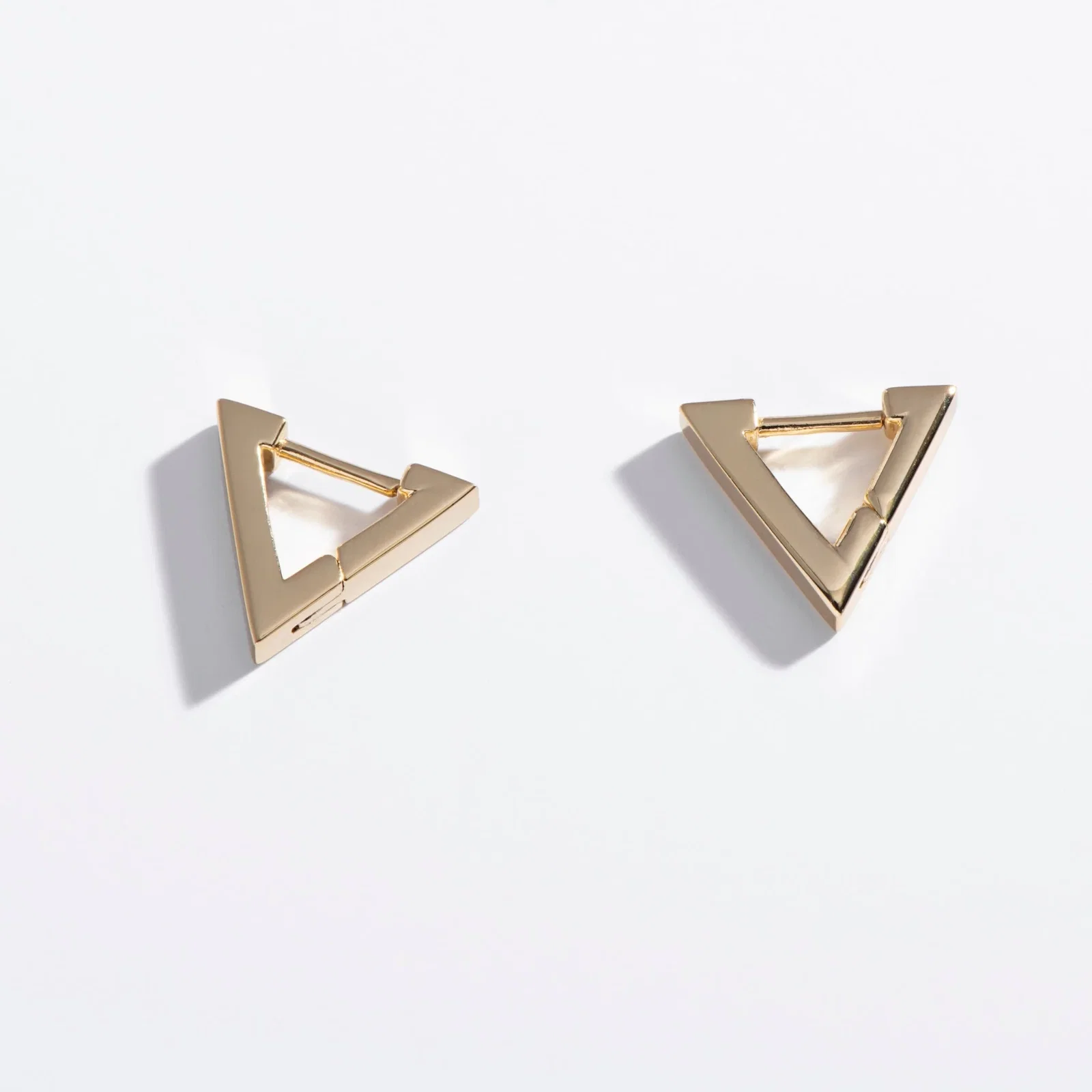 Triangle Huggie Hoop Earrings