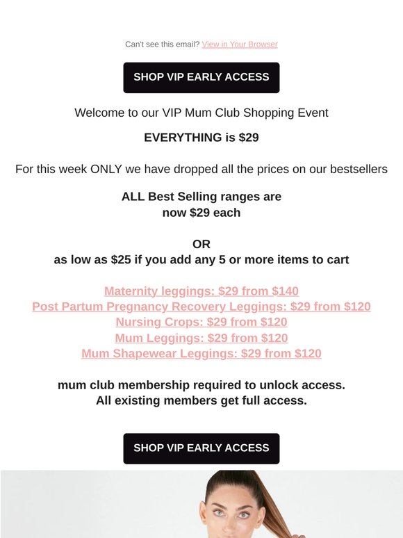 VIP early Access: Everything reduced to $29 (limited stock)