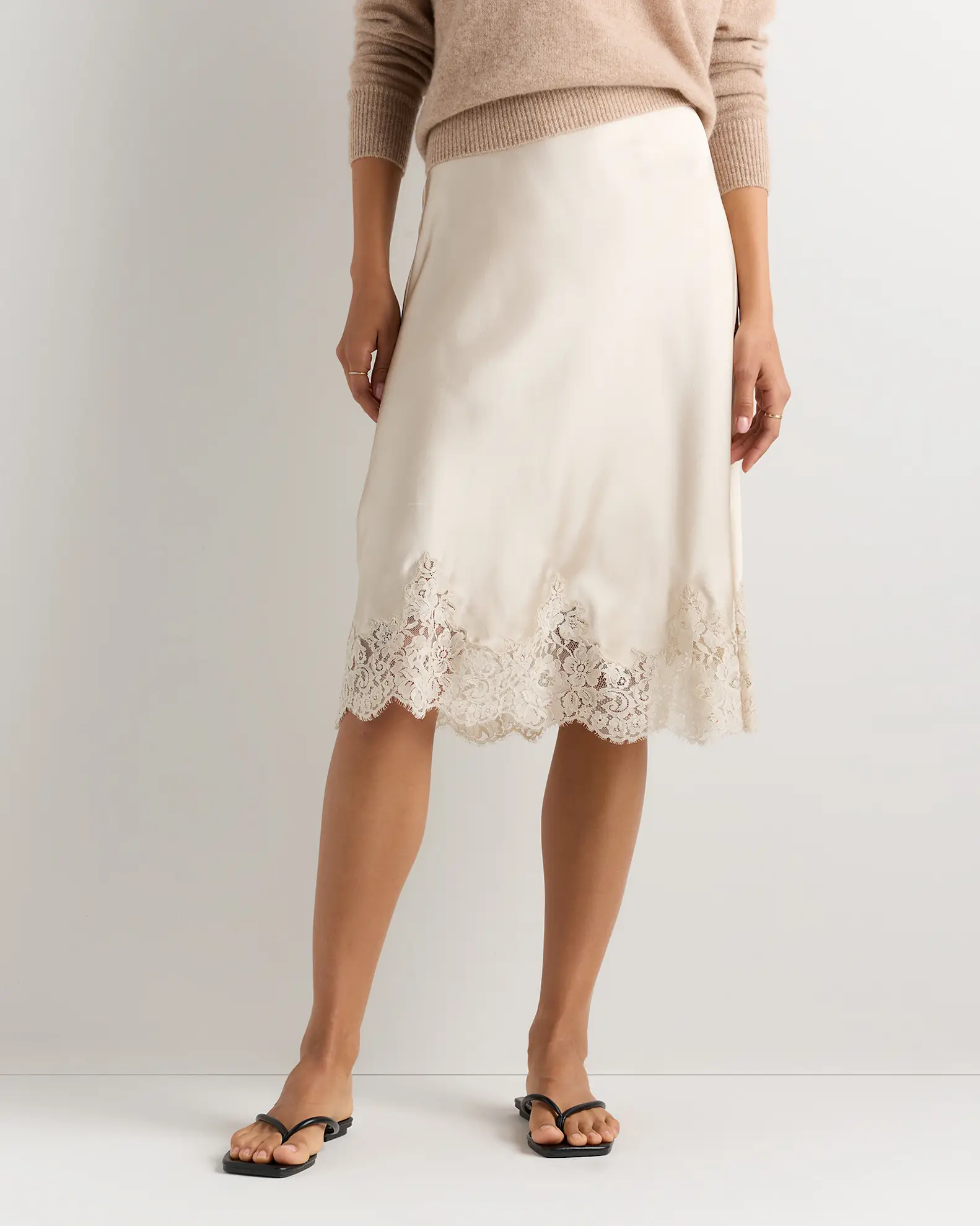 100% Washable Silk Lace Skirt