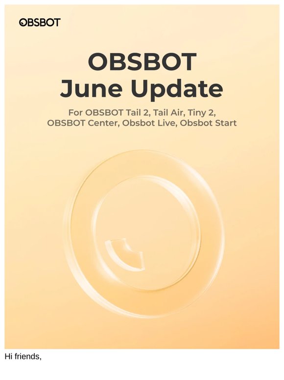 OBSBOT June Update Now Available