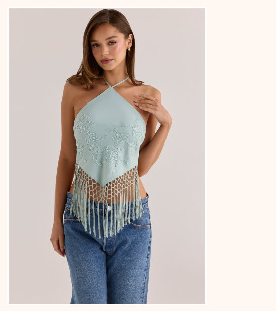 Sareena halter neck top