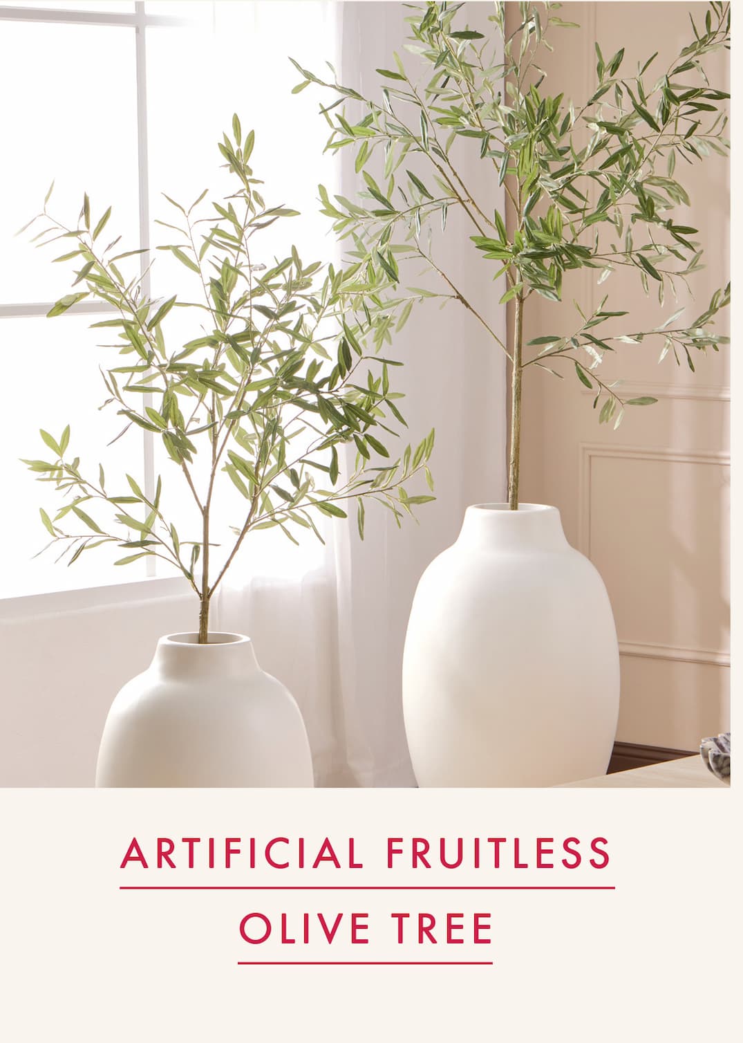 Artificial Fruitless Olive Tree