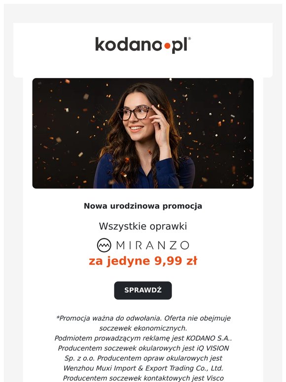 Nowa promocja: oprawki za jedyne 9,99 zł 🥳