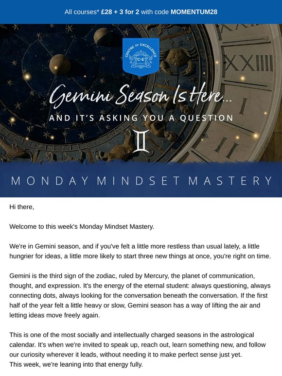 Your most powerful tool this season? Curiosity 🌟