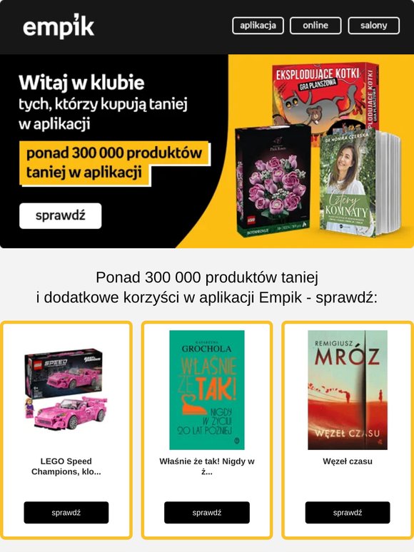 Oszczędzaj z aplikacją Empik - odkryj ponad 300 000 produktów TANIEJ ✨💸