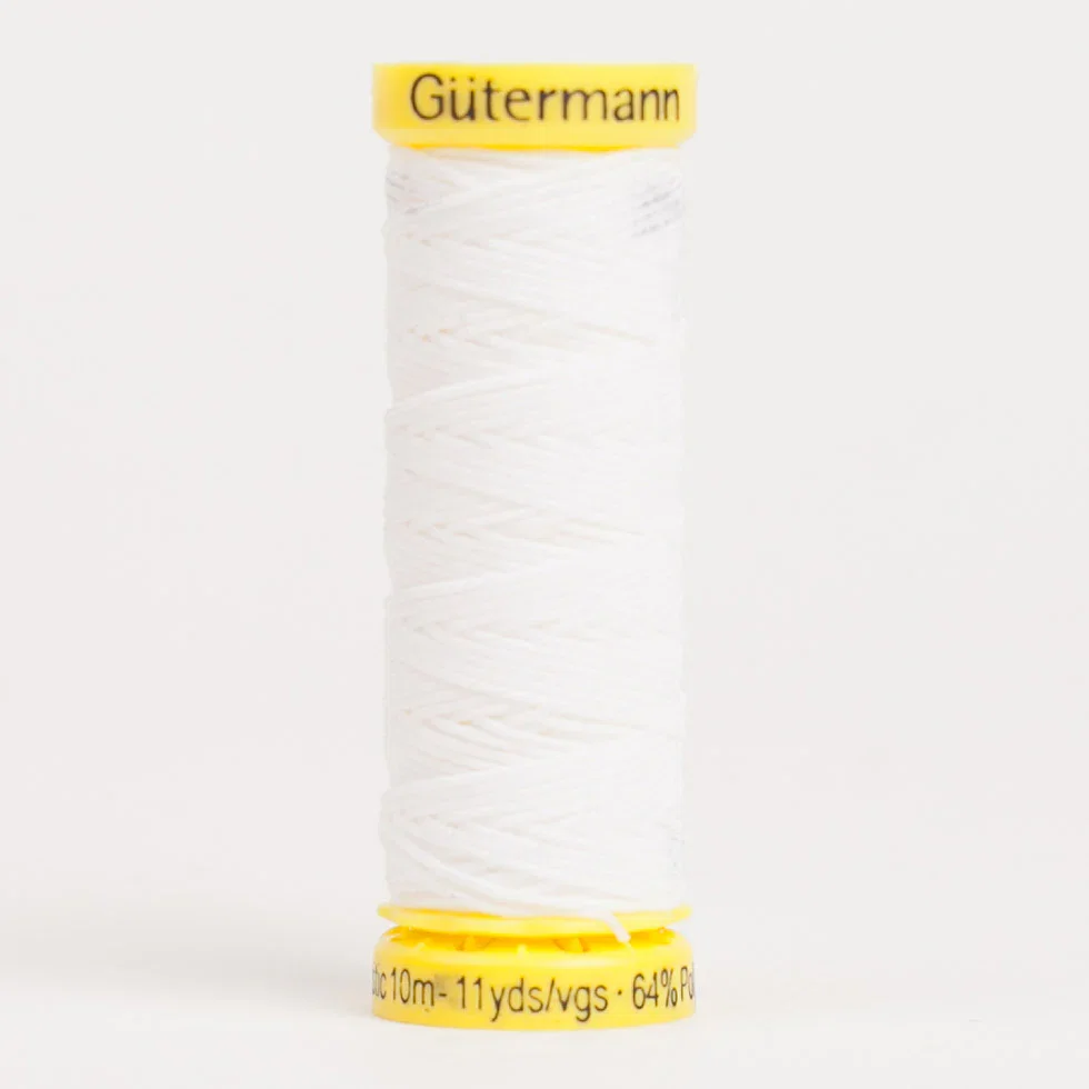 Image of Gutermann Elastic Thread 10m - 5019 White