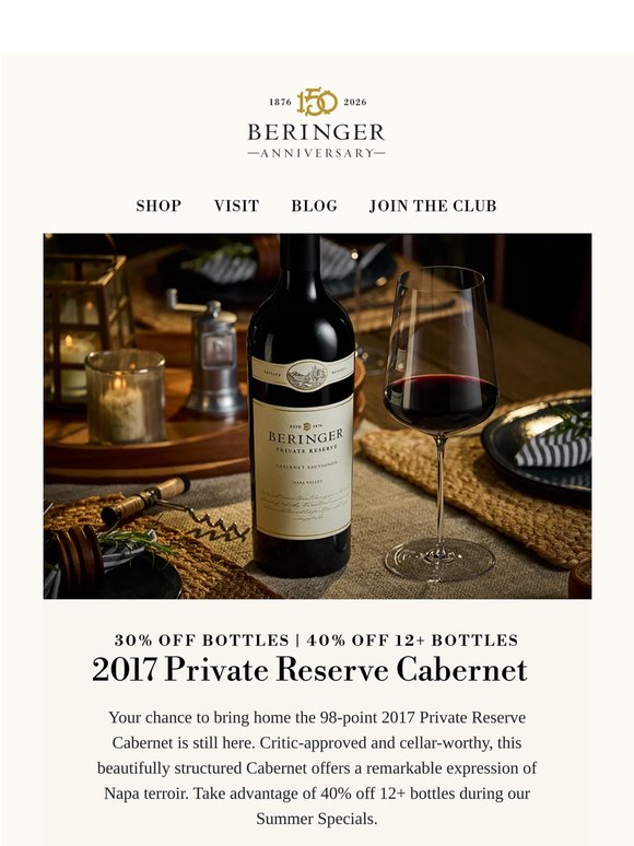 Your Private Reserve Savings Await
