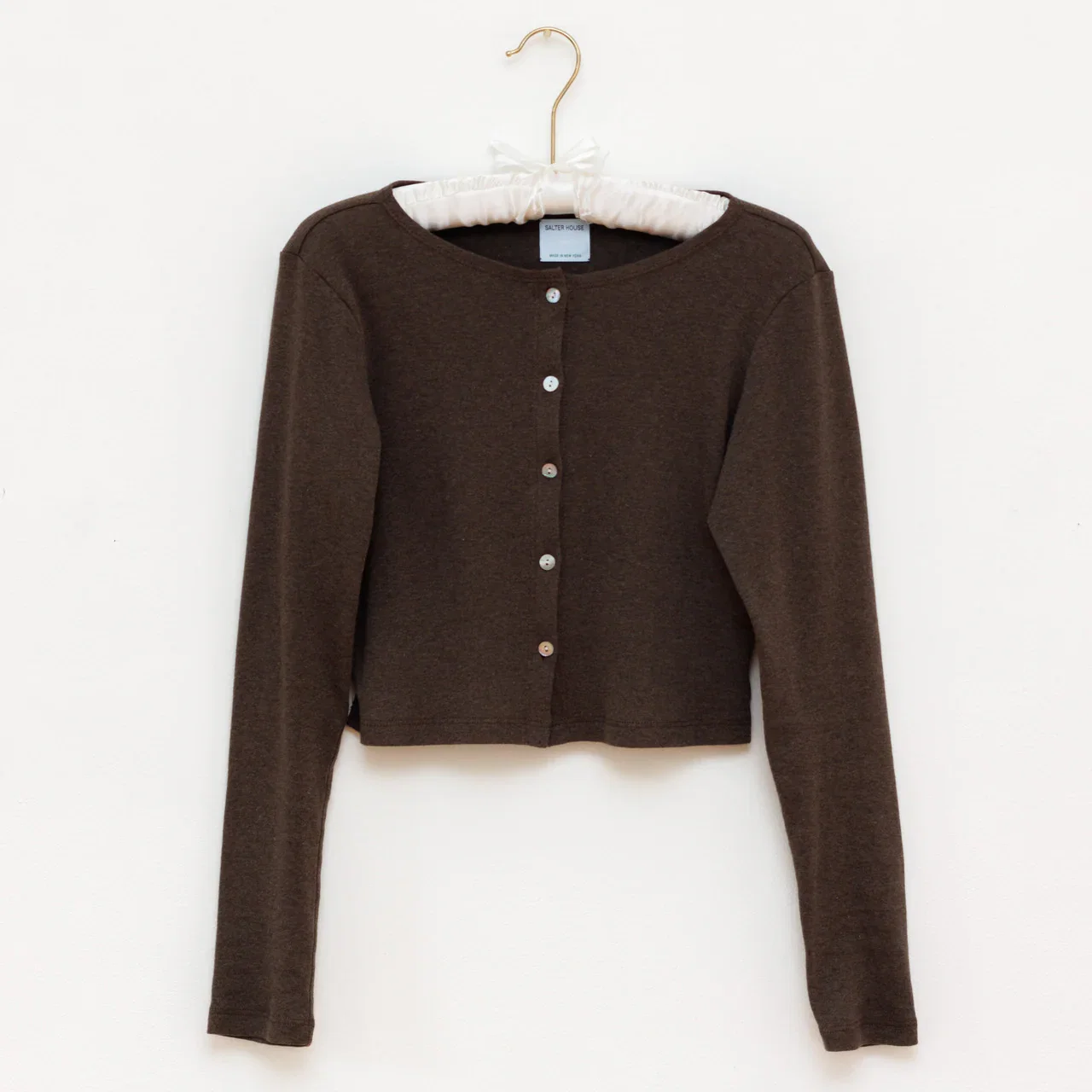 Image of Organic Cotton Cardigan, Cocoa