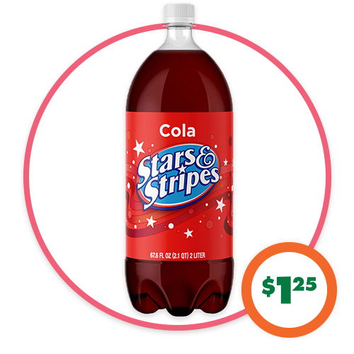 $1.25 Stars & Strips Cola
