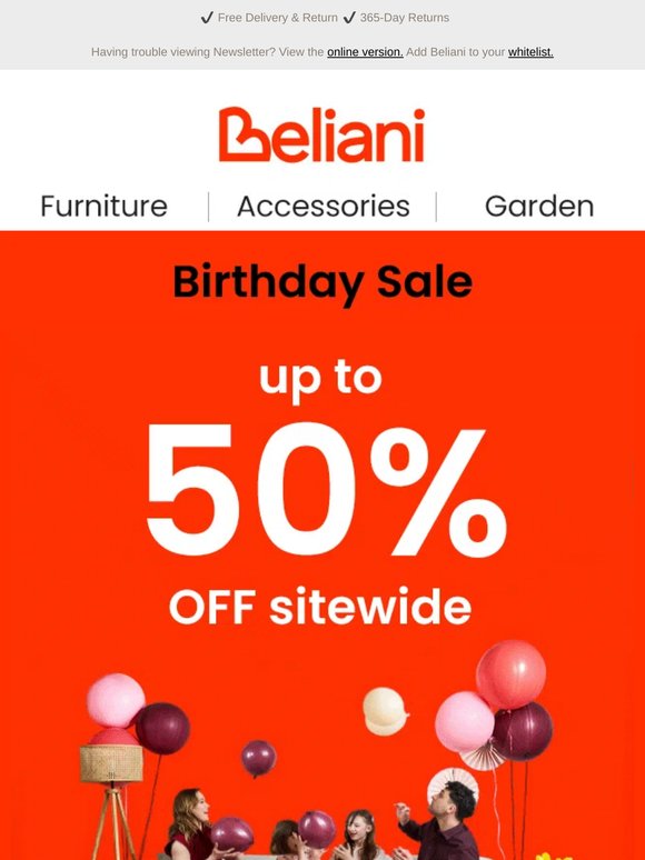 Up to 50% OFF sitewide with 17th Birthday Sale 🎈