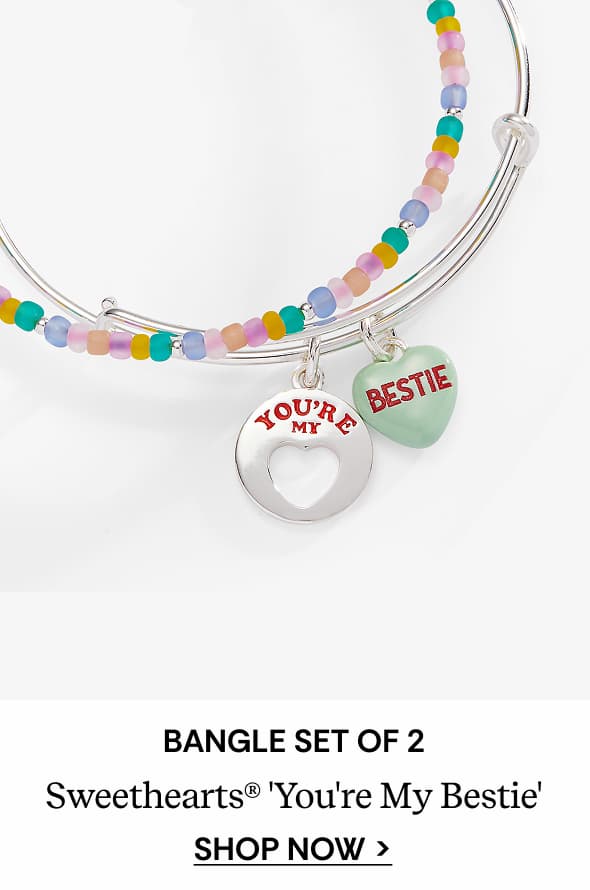 Sweethearts® 'You're My Bestie' Bangle Set of 2