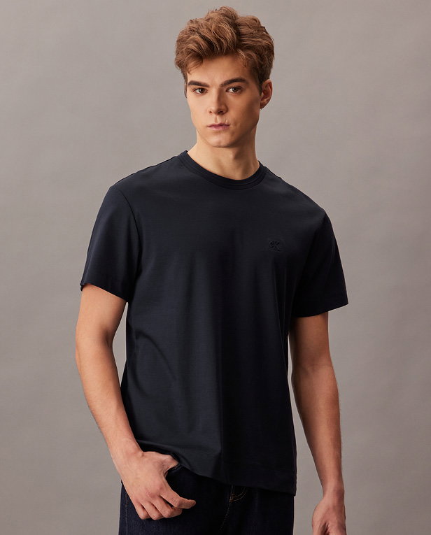 PREMIUM DOUBLE KNIT SUPIMA COTTON CREWNECK TEE