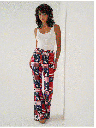 Wrangler® x 250 Years of America Retro Bailey Flare Print Jean