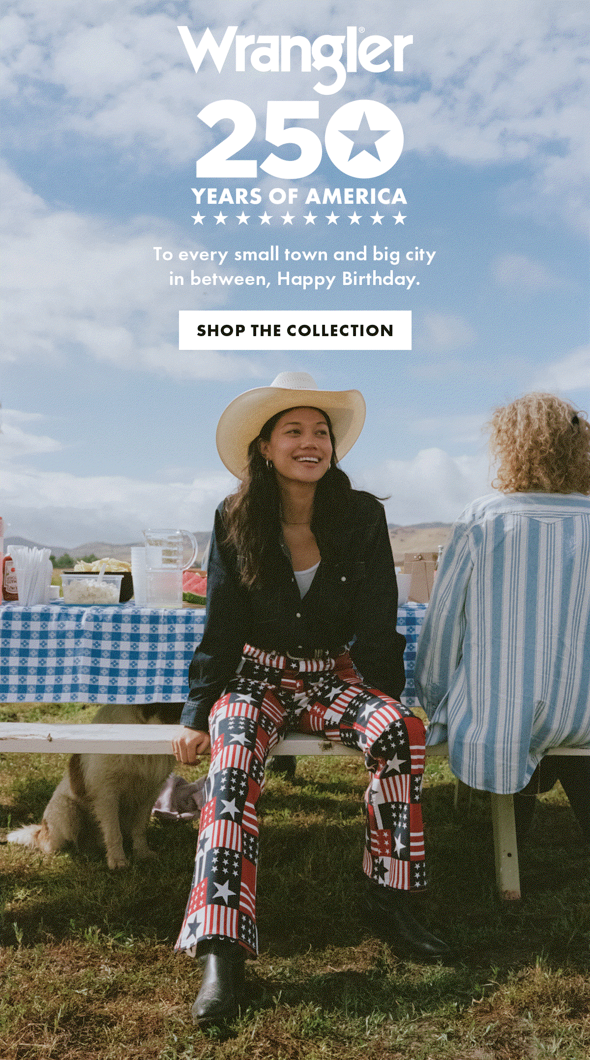 Wrangler 250 Years Of America To every small town and big city in between, Happy Birthday. Shop The Collection