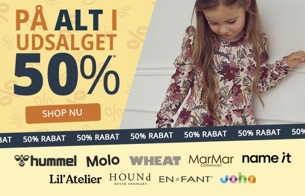 Spar 50% på udvalgte varer