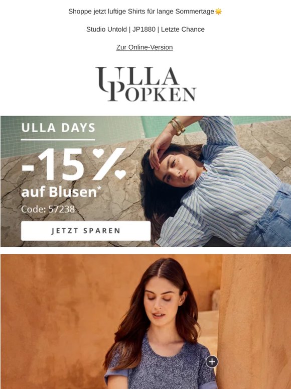 Ulla Days: -15% auf Blusen sichern💥