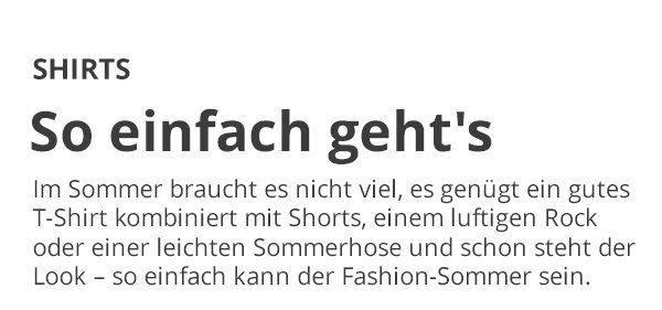 Shirts - So einfach gehts