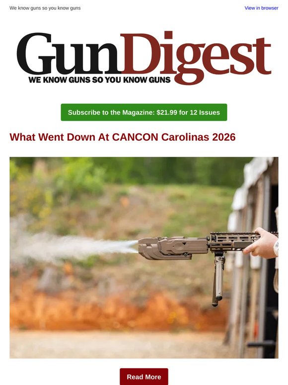CANCON Carolinas 2026 | How To Make Your 6.5 CM Faster Than 6.5 PRC | Springfield SA-35 4" Review | And More!