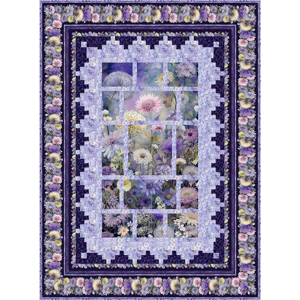 Image of Mountain View - PineRose Designs - Mystic Meadow - Timeless Treasures - Panel Quilt Kit