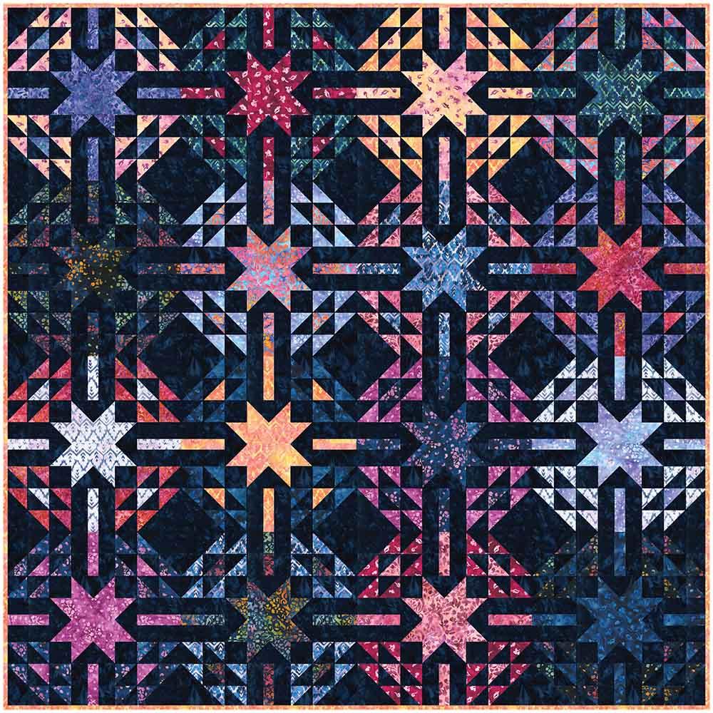 Image of Aglow - Modernly Morgan - Artisan Batiks: Bohemia Blooms - Robert Kaufman - Quilt Kit
