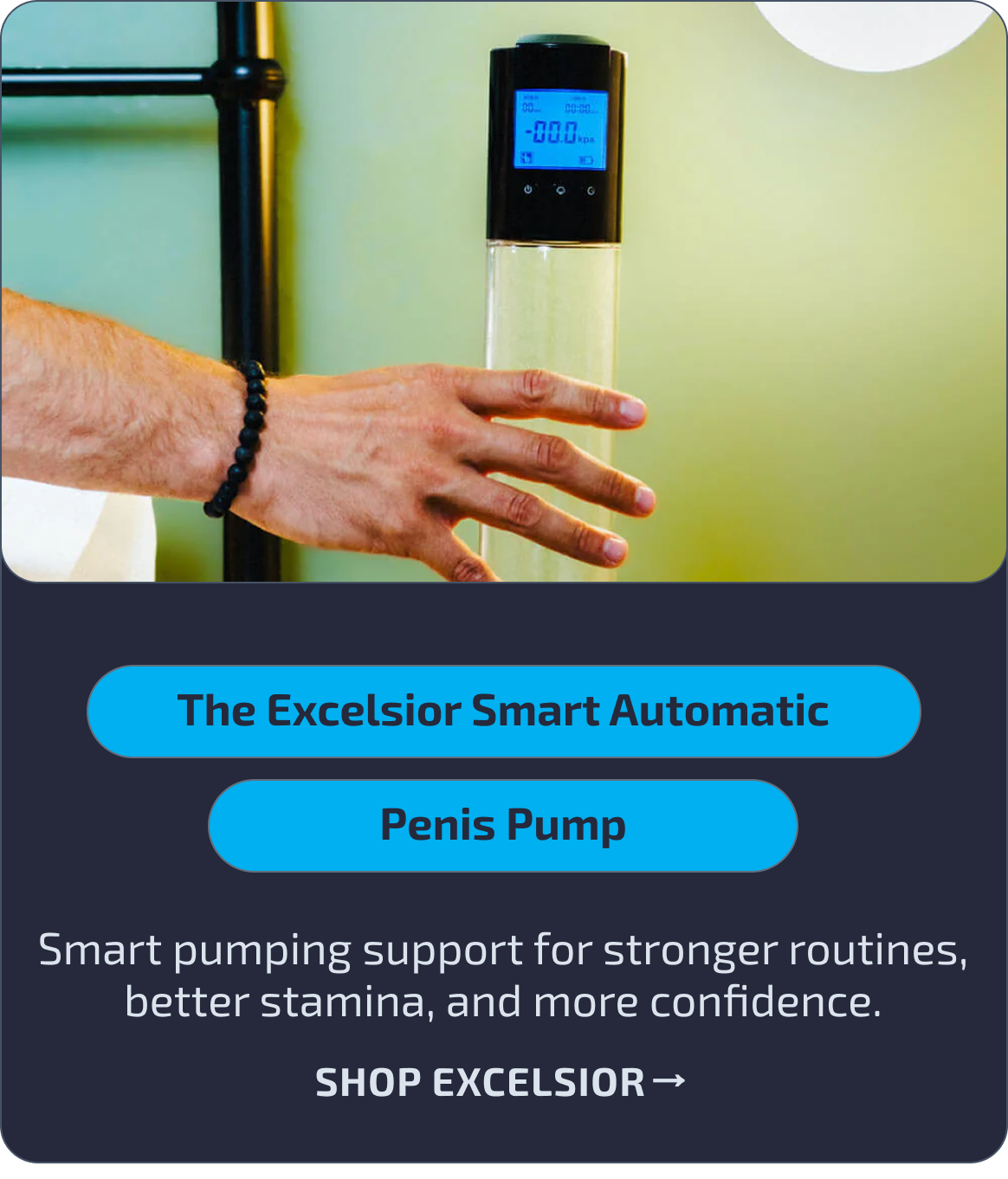 The Excelsior Smart Automatic Penis Pump