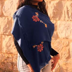 Tatreez Scarf - Blue