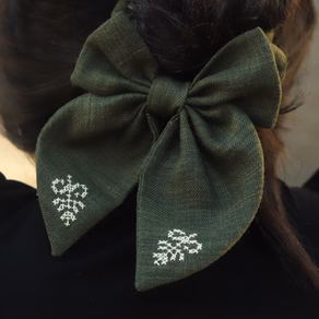 Pre-Order Bow Scrunchie - Green