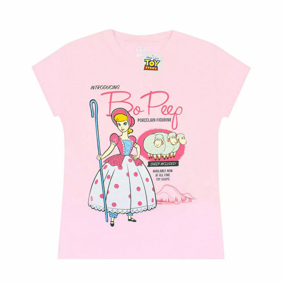 Disney Toy Story - Pink Bo Peep Short Sleeved T-Shirt