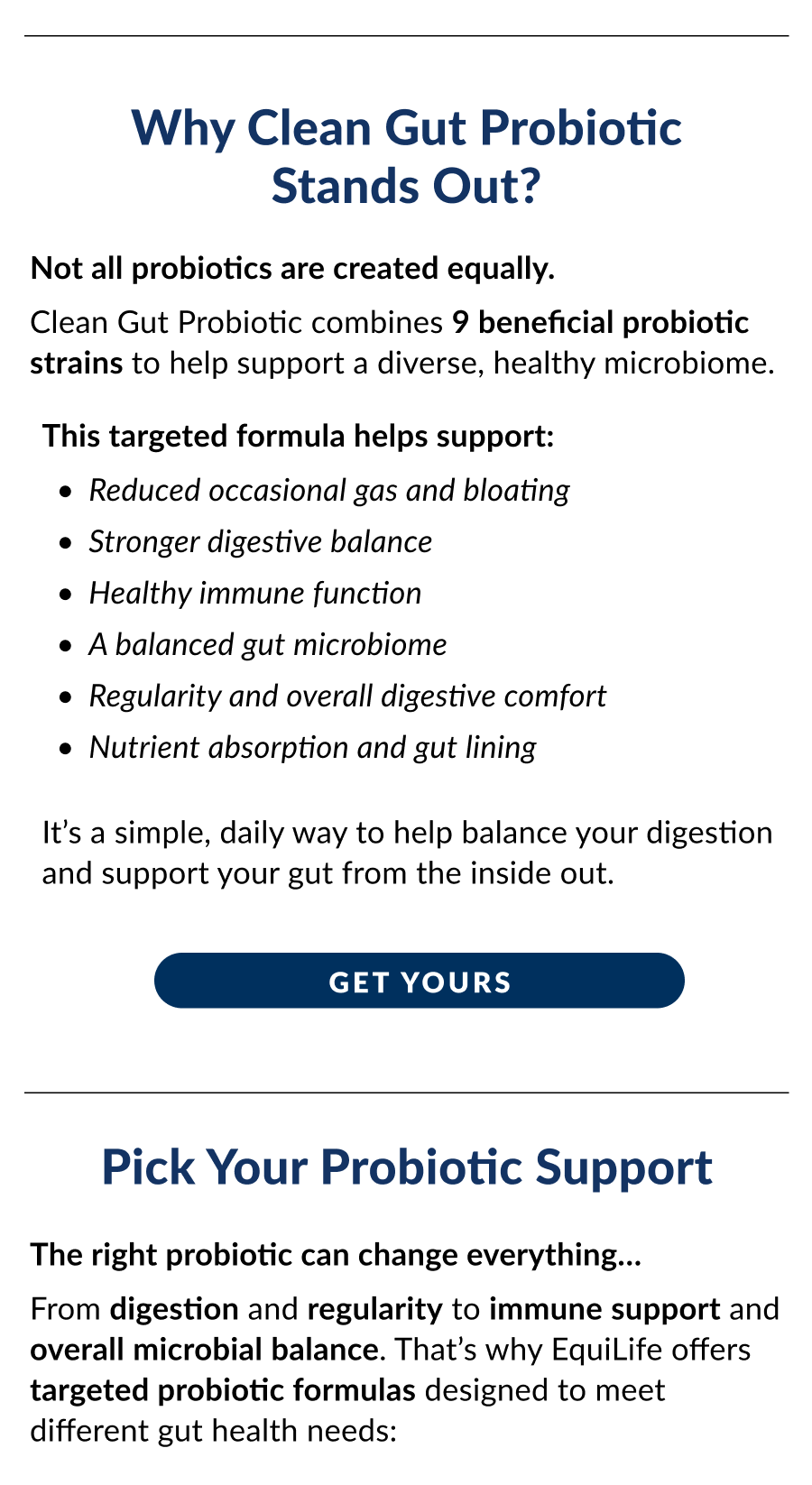 FREE Clean Gut Probiotic! (With Qualifying Orders)