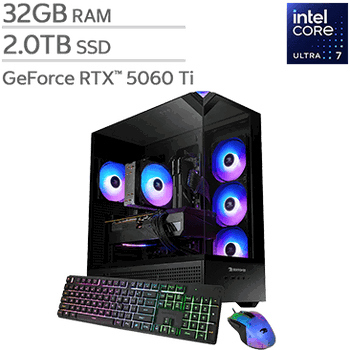 iBUYPOWER Element Gaming PC Desktop with Intel Core Ultra 7 Processor