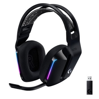 Logitech G733 LIGHTSPEED Wireless Over-the-Ear Gaming Headset for PlayStation, Windows - Black