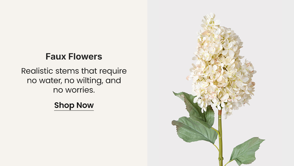 Realistic stems that require no water, no wilting, and no worries.