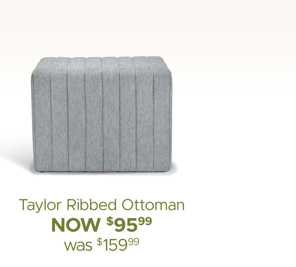 Taylor Ribbed Ottoman