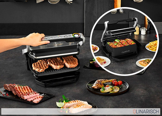 Tagesangebot 887790 TEFAL GC714D OptiGrill+ Snacking & Baking Kontaktgrill inkl. Backschale
