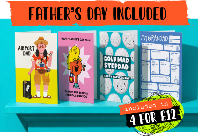Father's day cards included