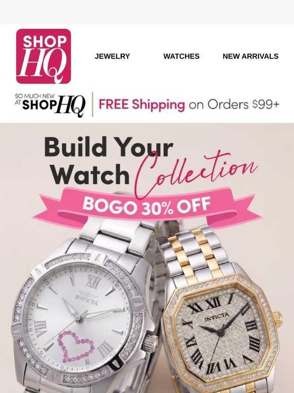 Double the Style: BOGO 30% Off All Watches 🎉