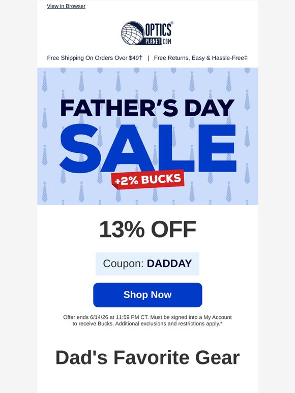 Father's Day Sale is Here!
