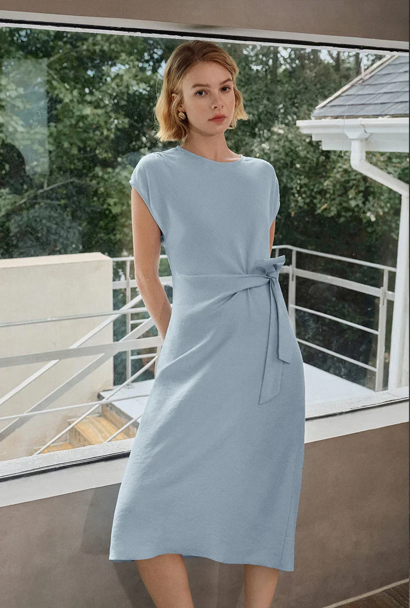 Image of Elisha Tencel Dress - Sky