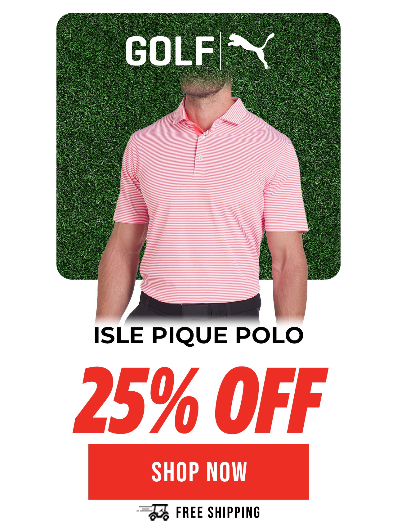 PUMA Isle Pique Golf Polo
