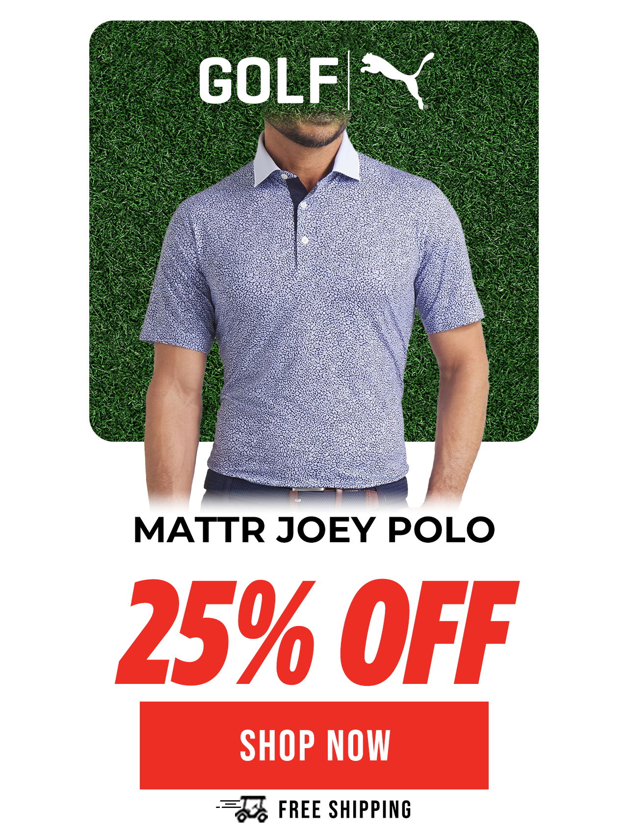 PUMA MATTR Joey Golf Polo