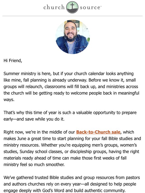 A note from Eric: Save now, serve better this fall