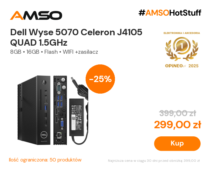 Terminal Dell Wyse 5070 Celeron J4105 QUAD 1.5GHz